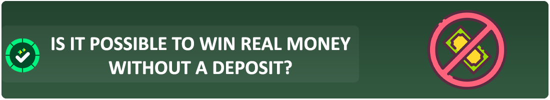 win real money without a deposit