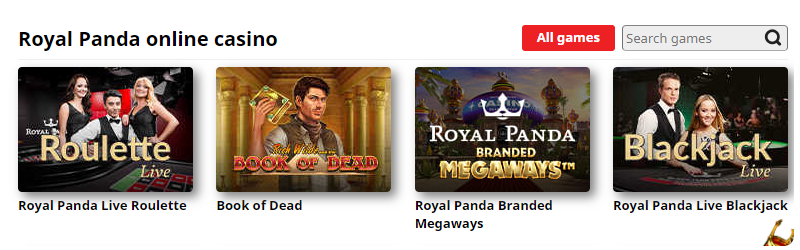 games and software casino royal panda