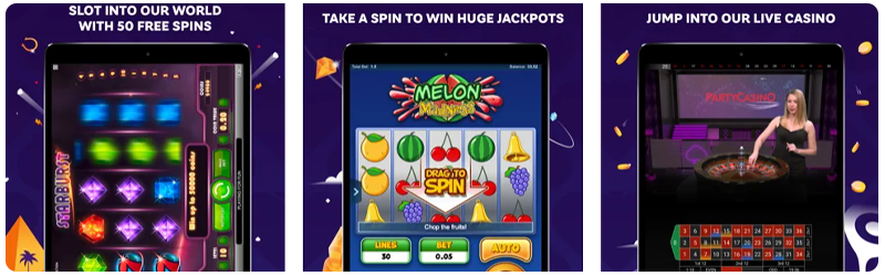 Party casino online app play